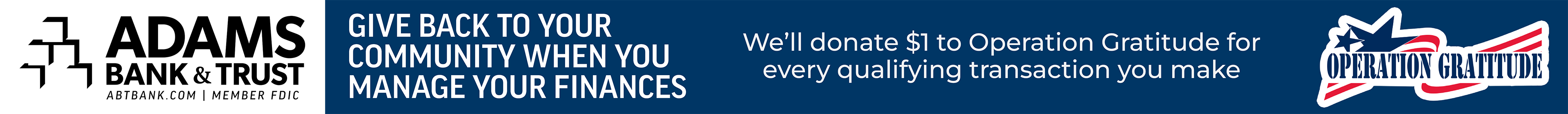 Give back to your community when you manage your finances.